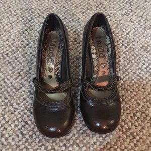 Brown high heels With low strap